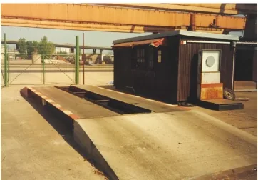 Mostová váha s vážnicou v prístave Bratislava