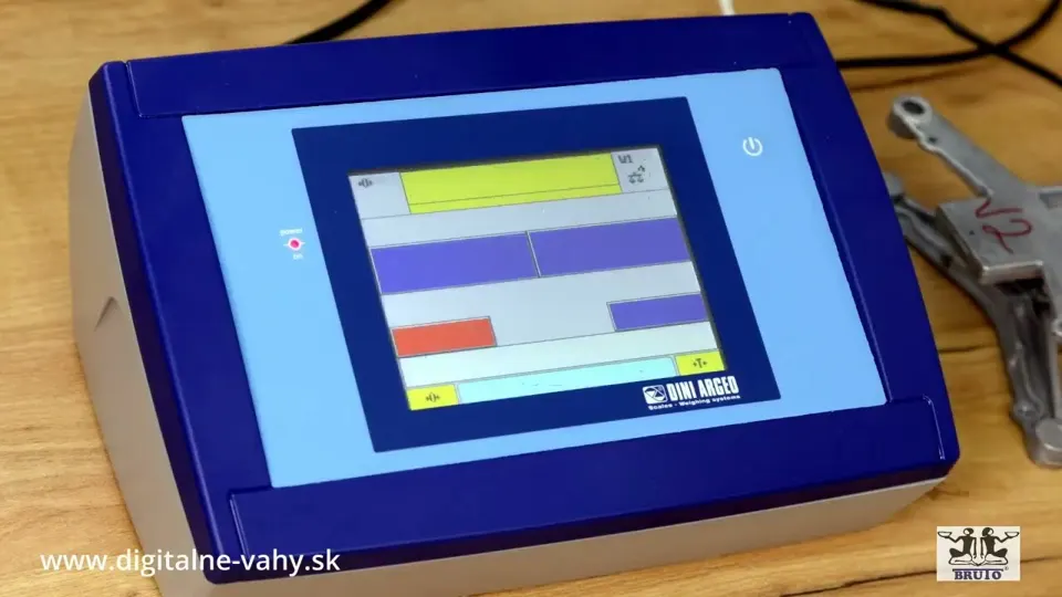 Ukážka počítania kusov na dotykovom indikátore